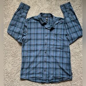 Mountain Hardwear Button Down Plaid Shirt Size L NWOT